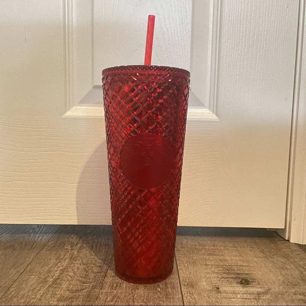 Starbucks Jewelled Christmas 2021 Holiday Venti Tumbler Red